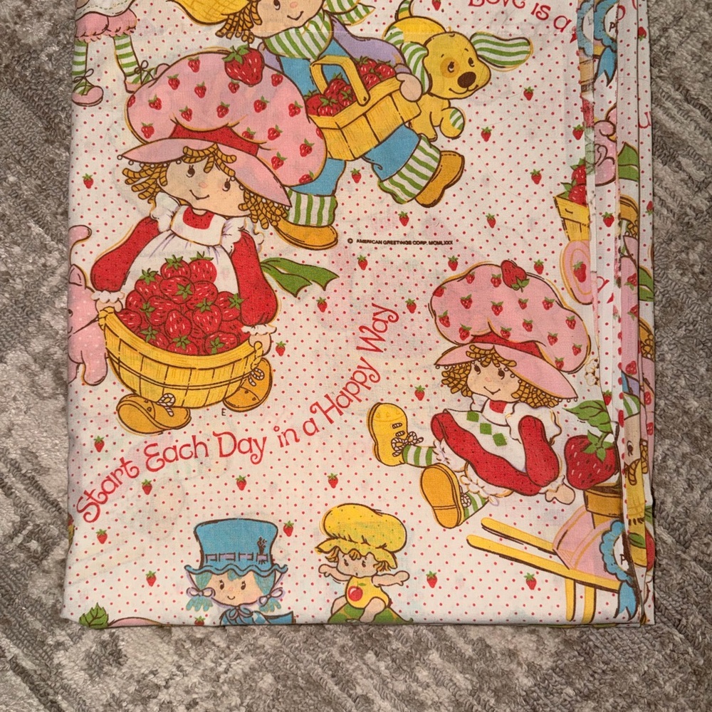 American Greetings 🍓Strawberry Shortcake🍓 START EACH DAY IN A HAPPY WAY VINTAGE - Picture 6 of 7